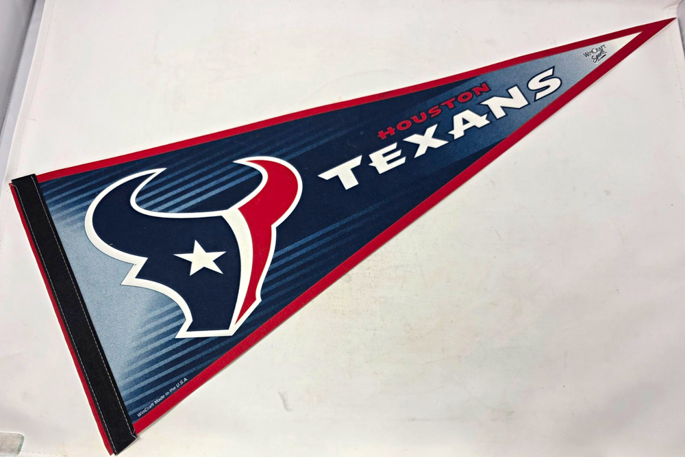Houston Texans WinCraft Pennant Full Size NFL Football Made in USA